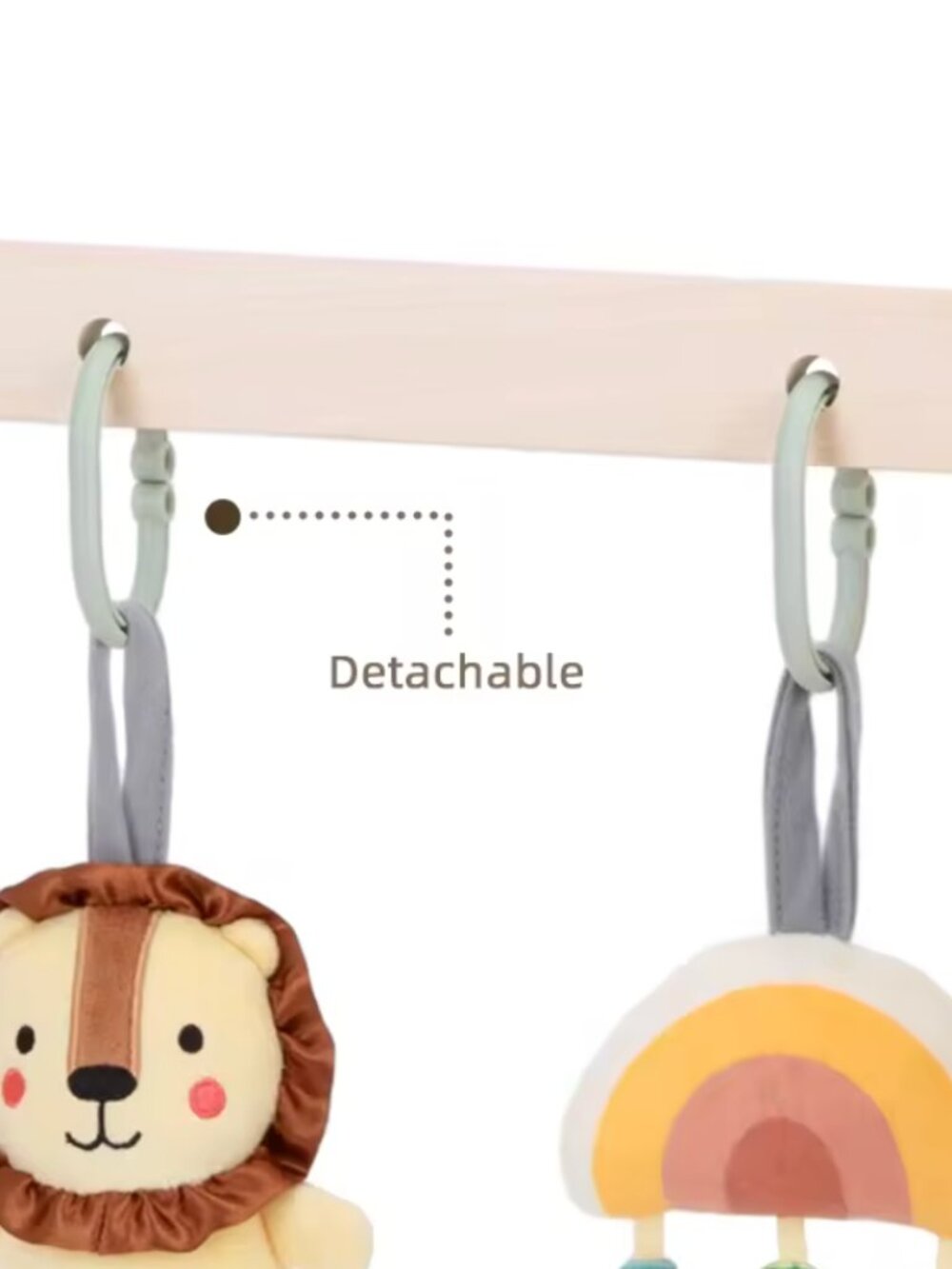Brand New Wooden Baby Gym - Montessori Activity Center with Hanging Toys - Picture 9 of 16